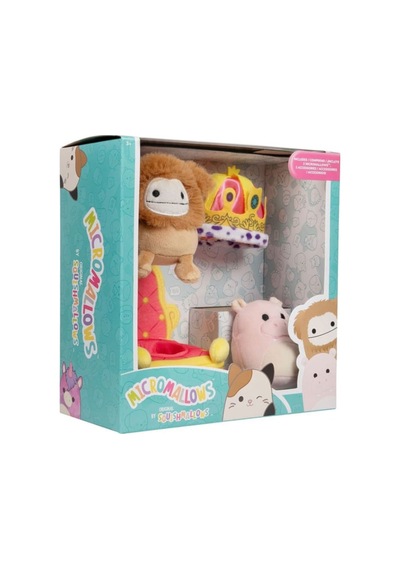 Micromallows Squishmallows Mini Yumuşak Peluş Oyuncak 2 Figür + 2 Aksesuar Figür Seti - 6 Cm - Mod-4 Çok Renkli