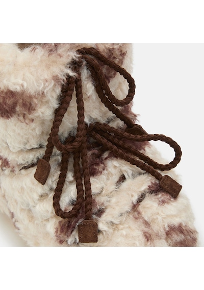 Mm04 Cow Bot Kar Kadın 80d1409690-mm04 Moon Boot Icon Low Curly Cow 36-41 Çok Renkli