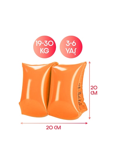 Çocuk Yüzme Kolluk 3-6 Yaş 19-30 Kg Şişme Deniz Havuz Yüzücü Kolluk Yüzme Kolluğu Turuncu
