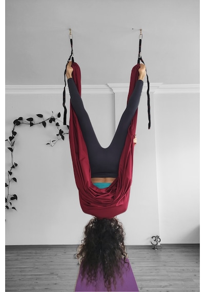 Naturecamp Nadi Bordo Yoga Hamak Seti Bordo