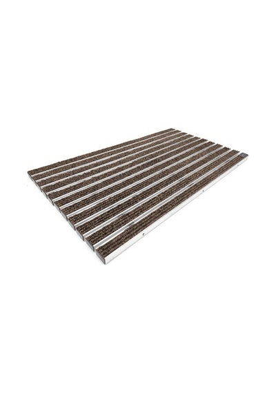 Gömme Tip 60X120 Halı Üst Yüzeyli Alüminyum Kahverengi Paspas