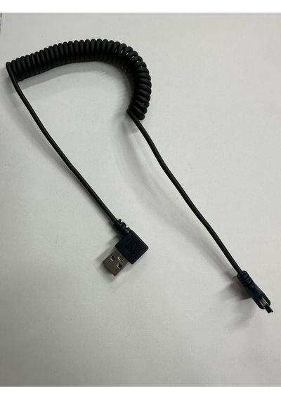 90 Derece 5 Pin Spiral Kablo 90 Derece Mini Usb Spiral Kablo 1 Metre