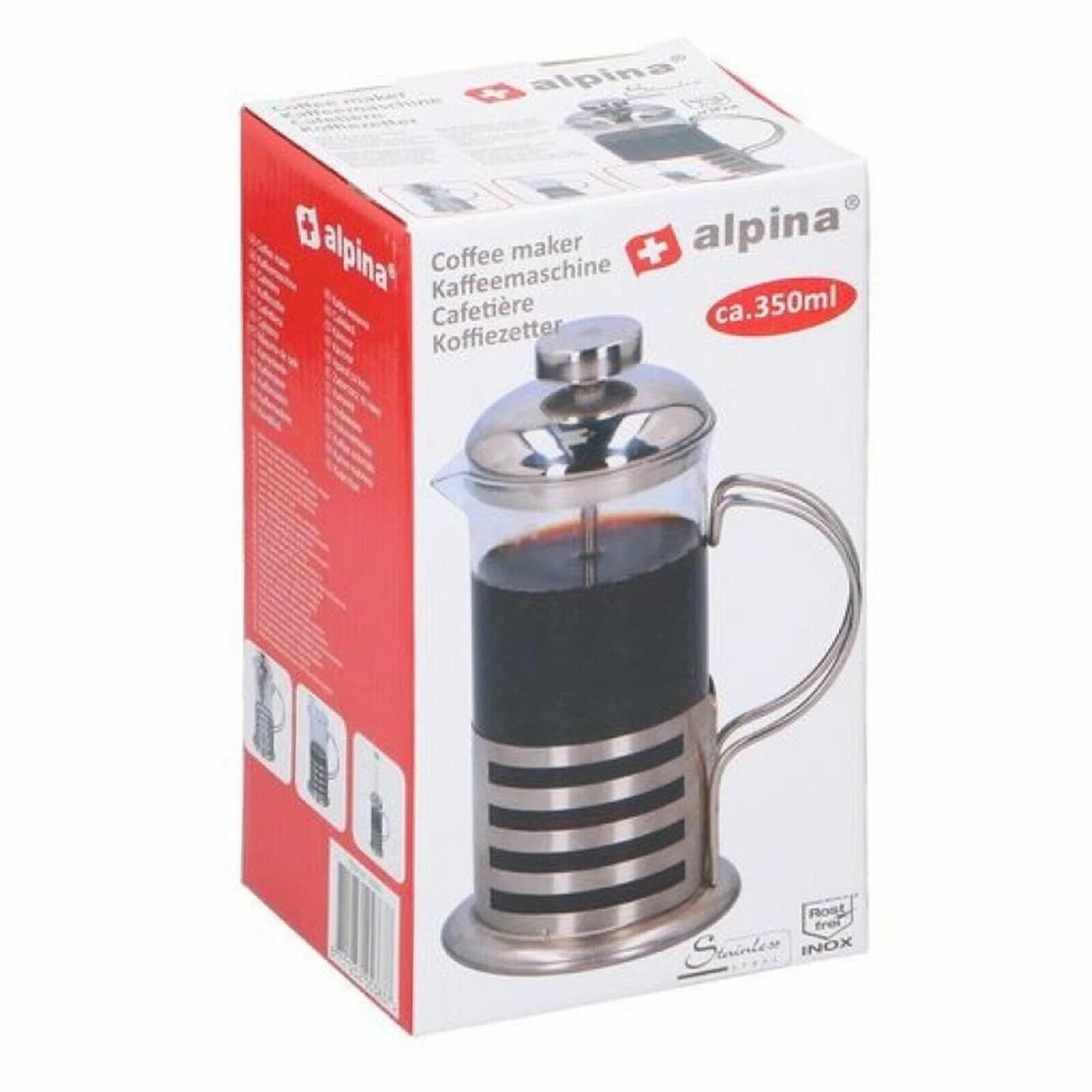 Alpina Kahve Ve Çay Bardağı 350l. French Press Saydam
