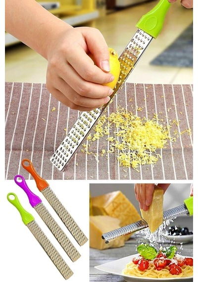 Qniay Qnykitchen Pratik Uzun Renkli Saplı Limon Peynir Rendeleme 1adet Diğer