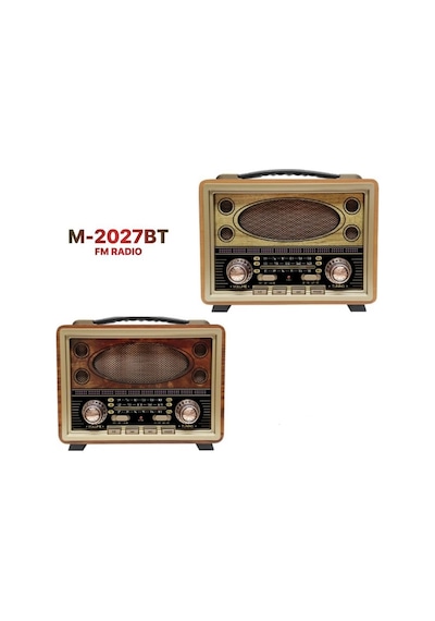 Bayındır Elektronik M-2027BT  Bluetooth Hoparlör Nostaljik Portatif Radyo