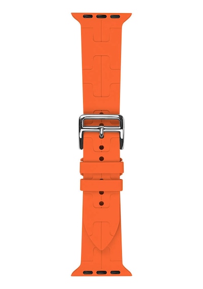 Ekılıf - Apple Uyumlu  Watch 44mm - Kordon Silikon Kordon Krd-92 - Sarı