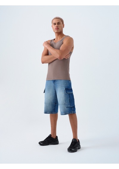 LOFT Baggy Fit Erkek Şort Lf2039608 Q1.v1 Denim