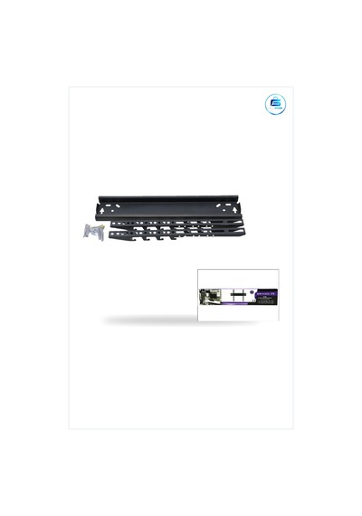 Tv Askı Aparatı Sabit İle 50 İnç Lcd Led 56x127 Cm Siyah Çelik Du