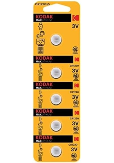 30414389 Cr1220 Lityum Para Pil, 5 Adet, Gri