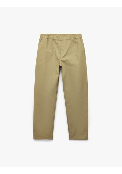 Koton Normal Bel Cepli Regular Fit Pantolon Haki 6sam40061hw