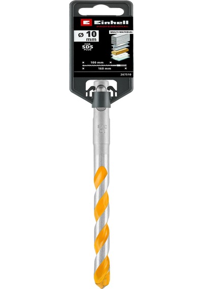 Einhell SDS Plus Çok Amaçlı Matkap Ucu 10 x 160 mm 49267510, Ø 10 mm, 40Cr çelik, 130° elmas taşlanmış uç