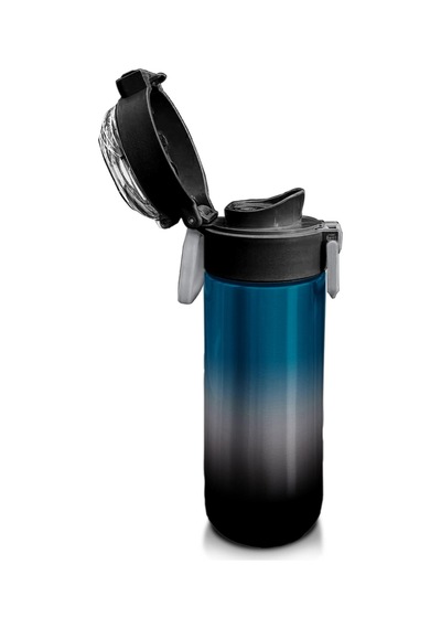 Coral High Kids Nefti Gri Renk Geçişli Pipetli Ve Direkt İçim Çelik Termos 500 Ml 31855 Gri - Yeşil