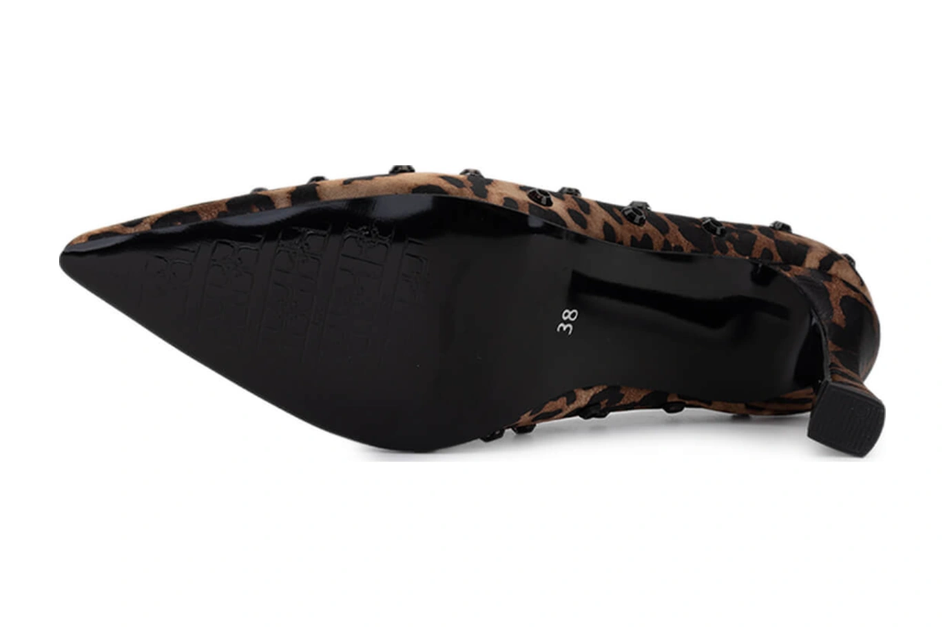 Tamer Tanca Kadın Saten Leopar Topuklu Ayakkabı 735 8779 Bn Ayk Sk25-26 Leopar Leopar
