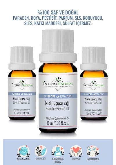Intense Natural Nioli Uçucu Yağı 3 x 10 ML