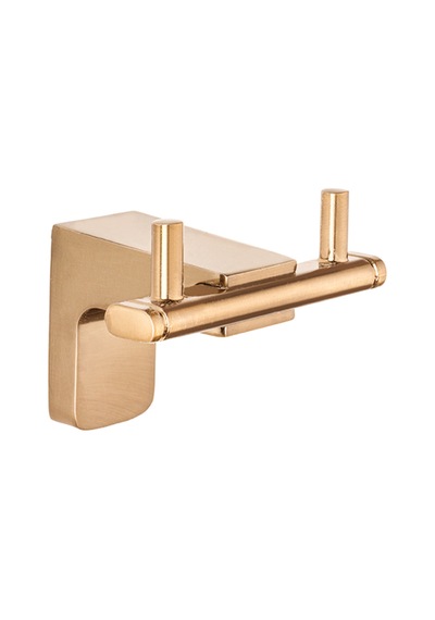 Tema 71023-5 Premium İkili Bornoz Askılık Bronz