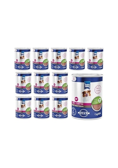 400 Gr Biftekli Yetişkin Köpek Pate, 12 Adet Paket
