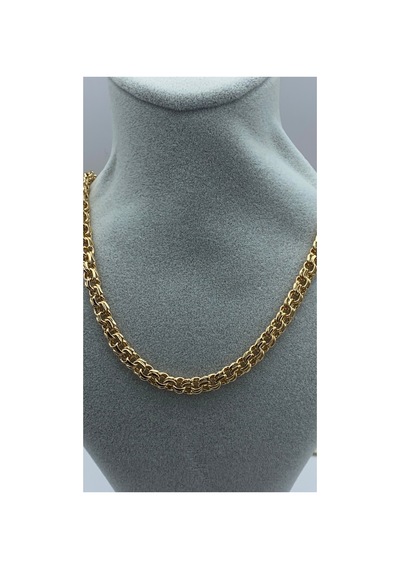 Xuping Rose Gold Renginde Birbirine Geçmeli Zincir Model Kadın Kolye Altın