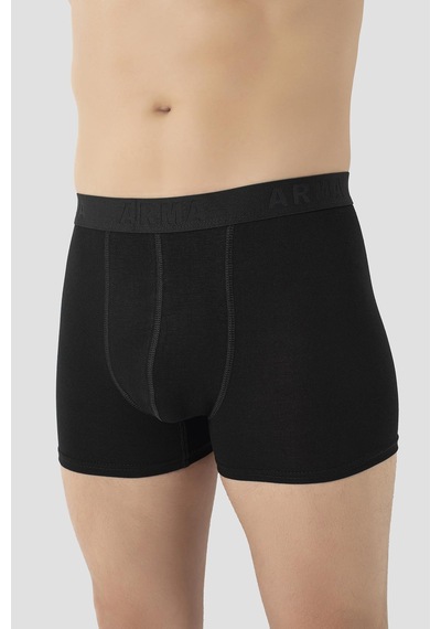 Arma Yıldız Erkek Bambu Büyük Beden Boxer Siyah 10'lu Paket Siyah