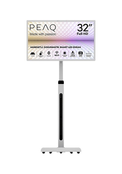 Peaq T9000 Android Wi-fi Bluetooth 13mp Kameralı Taşınabilir Dokunmatik Full Hd Led Ekran 32"