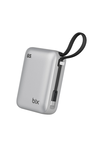 Bix Pb120 20000mah 65w Type-c Pd Kompakt Tasarımlı Dijital Göstergeli Powerbank Taşınabilir Hızlı Şarj Cihazı Gümüş