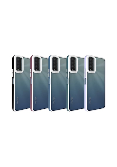 Vivo Y20 Kılıf Zore Mima Kapak Lila