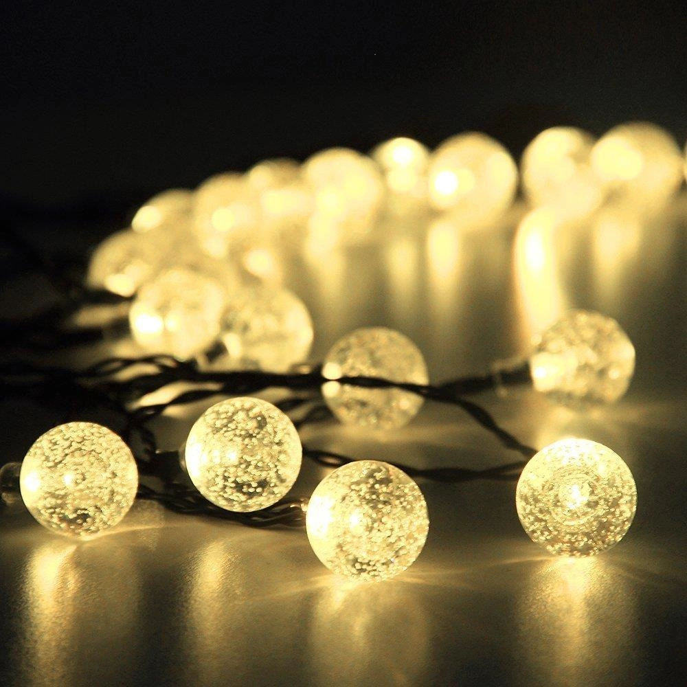 Sge Teknoloji Güneş Enerjili 7 Metre 50 Led Sarı Bahçe Yılbaşı Parti Balkon Süsü Aydınlatma Lambası