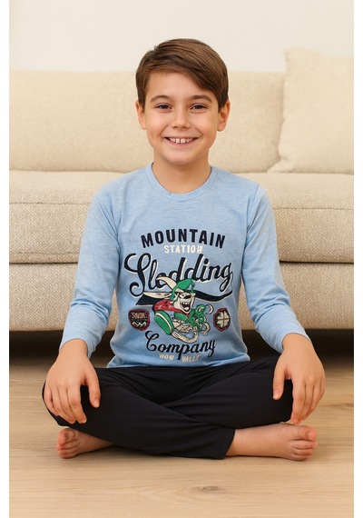 Tenra Erkek Çocuk Pijama Takımı %100 Pamuk Çok Renkli