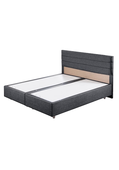Sofia İkili Set, Sofia Çift Kişilik Baza Başlık Seti Antrasit 180 x 200