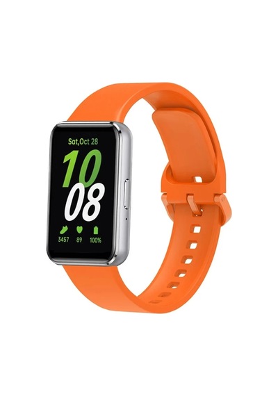 Lexroo Samsung Uyumlu Galaxy Fit 3 Klasik Kordon - Turuncu