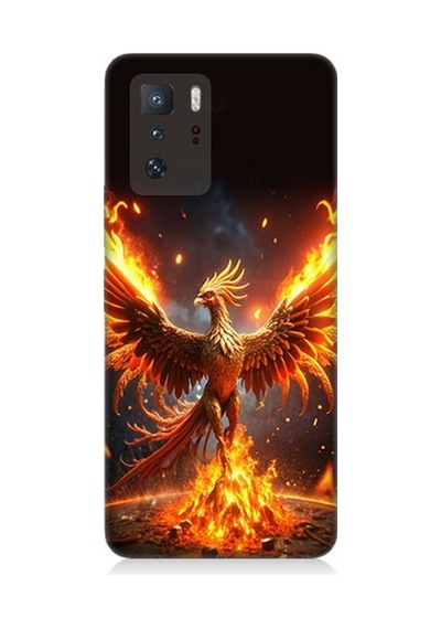 Xiaomi Poco X3 Gt Uyumlu Anka Kuşu Uyanıyor Desenli Silikon Kılıf