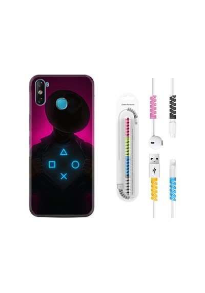Infinix Smart 4 Kılıf Kablo Koruyuculu Xoxo 1849