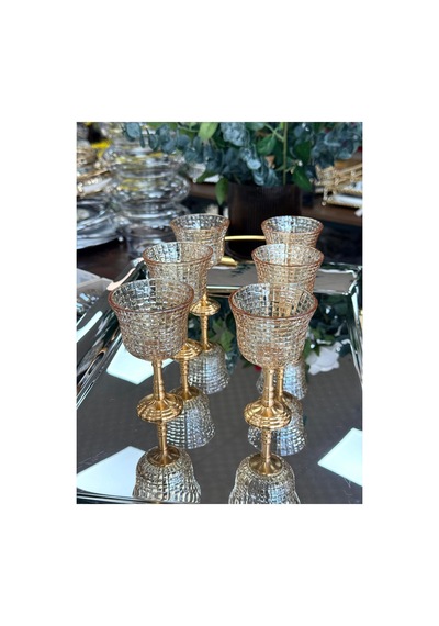 Ayaklı Kahve Yanı Bardağı-80 Cc Tkebt Amber Çok Renkli