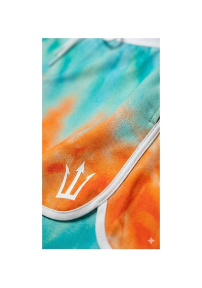 Pose I Down Sun Tie Dye Boardshort Erkek Fizik Ve Deniz Şortu Turkuaz