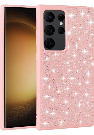 Rba Aksesuar Galaxy Uyumlu S24 Ultra Kılıf Parlak Taşlı Tasarım Rba Pırlanta Kapak - Gri gri