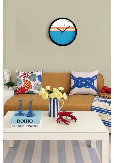 Modern Tasarım Duvar Saati - 30cm - Önü Camlı Siyah Kasa - Sessiz Mekanizma-jh0492 Siyah