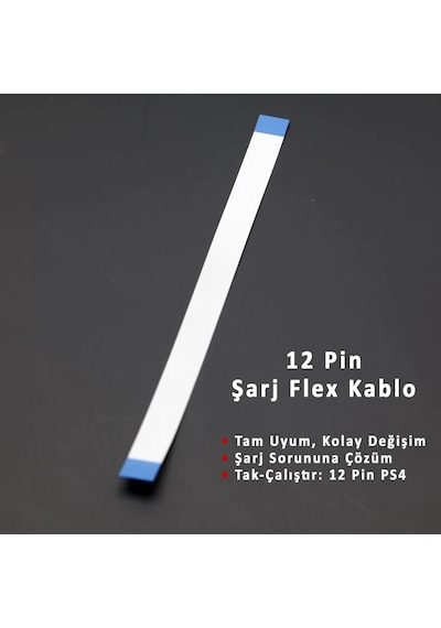 Ps4 12 Pin Flex Şarj Soket Kablosu 010 011 020 030 040 050 055 Uyumlu Playstation 4 Kol Yedek Parça