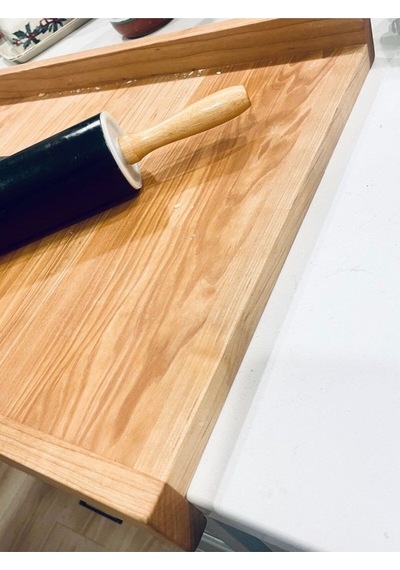 Ahşap Tezgâh Üstü Büyük Boy Kesme Tahtası 50x40 Ahşap