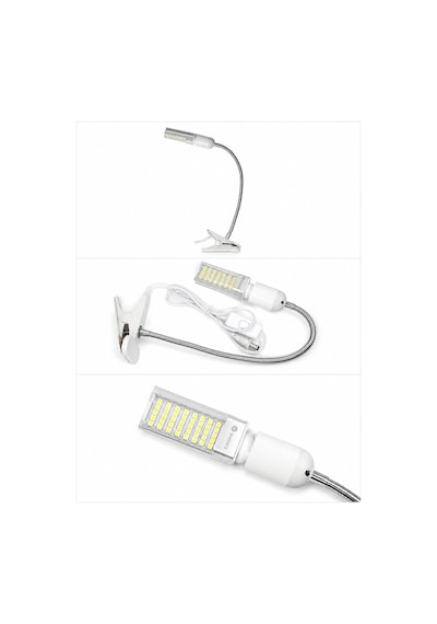 Kıskaçlı Led Lamba Ss-803 35 Ledli Çok Fonksiyonel Renkli