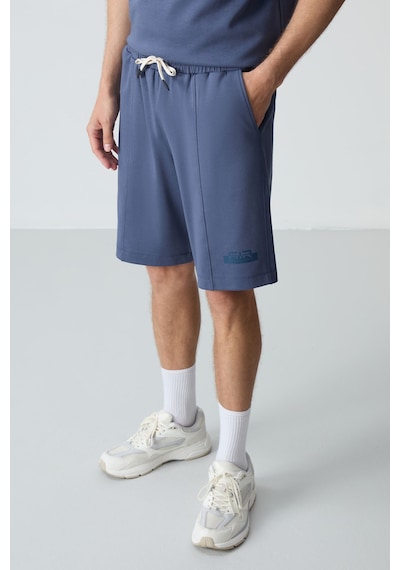 Tommy Life Petrol Pamuklu Kalın Yumuşak Dokulu Oversize Fit Basic Erkek Şort Takım - 85259 Tommy Life Petrol Pamuklu Kalın Yumuşak Dokulu Oversize Fit Basic Erkek Şort Takım - 85259