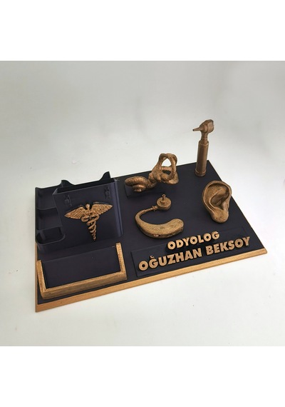 Kişiye Özel Odyolog Masa İsimliği Ve Kartvizitlik Diğer