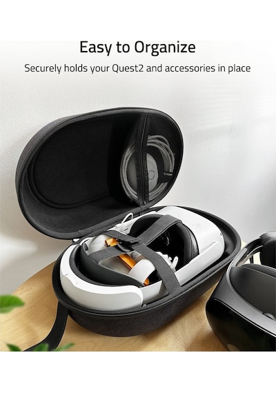 Large Sert Taşıma Çantası Meta Quest 3s/3/oculus 2/pico 4 Uyumlu Siyah M42-bl