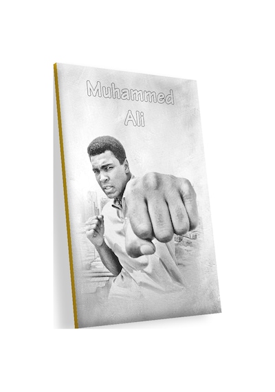Cakasepetim Muhammed Ali Khaliah Boksör Ahşap Mdf Tablo