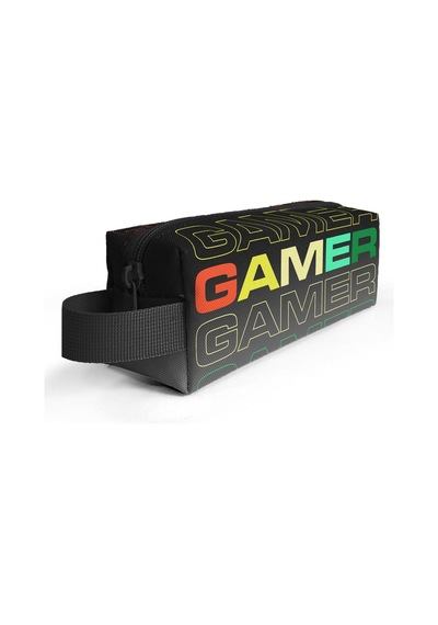 Coral High Kids Siyah Gri Gamer Desenli Kalem Çantası 22080
