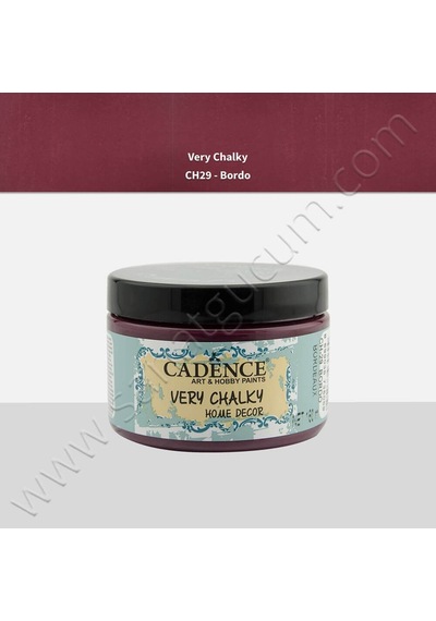 Cadence Very Chalky Mobilya Boyası 150 Ml. Ch29 Bordo