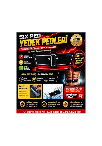 Six Ped Yedek Pedleri İle Cihazınızı Yenileyin, Antrenman Gücünü Artırın. Evimdeyokyok Çok Renkli