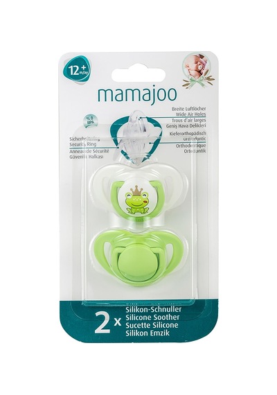 Mamajoo 2X Emzik Kurbağa Prens & Yeşil 12 Ay+ Yeşil
