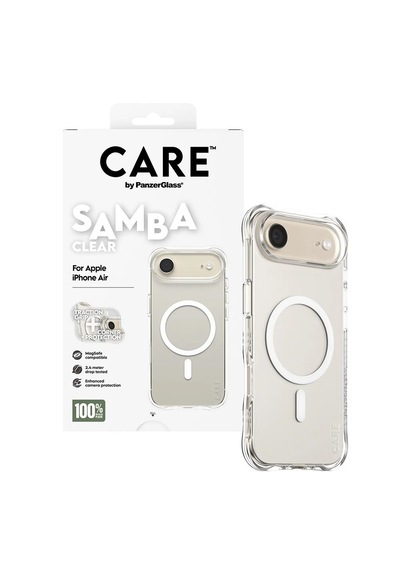 Panzerglass Care Apple iPhone Uyumlu  17 Air Fashionable Case Samba Magsafe Şeffaf Kılıf