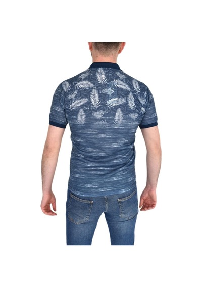Çizgi Triko Erkek Polo Yaka Palmiye Tshirt 3514
