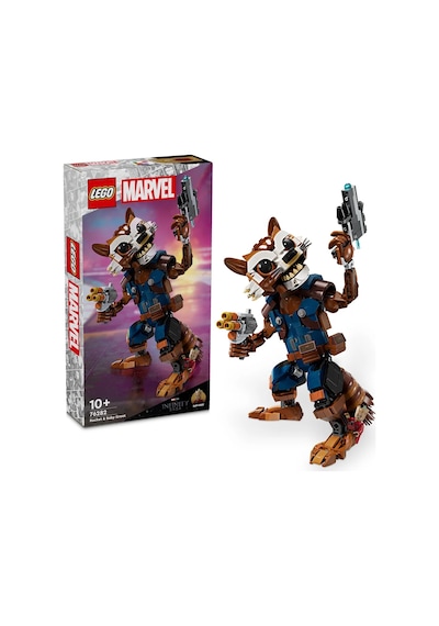 LEGO® Marvel Rocket ve Bebek Groot 76282 10+ Yaratıcı Oyuncak Yapım Seti - 566 Parça