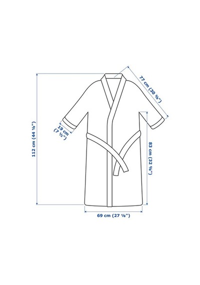 Ikea Guldlönn Bornoz, Bej, L/xl
